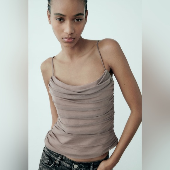 Zara Draped‎ Tulle Top - Picture 11 of 15